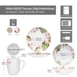 12tlg Frühstücksset OSSIA Exotic Tearose SAND für 4 Personen aus Steingut - 582760_Bild_7