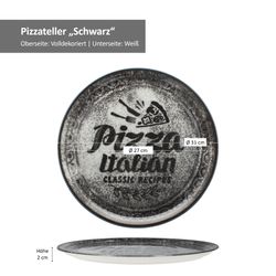 06-ZREC02-Saturnia-Pizzateller-schwarz-31cm--Bemassung.jpg 2er Set Pizzateller ROT & SCHWARZ 31cm - 1x ZREC02 & 1x ZREC04_Bild_6