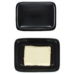 RUNA Butterdose mit Deckel schwarz aus Steingut - 24302141_Bild_5