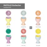 6er Set Eierbecher PASTELLO bunt für 6 Personen aus Steingut - 24326244_Bild_5