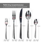 300tlg. Justinus Twist Komplett-Besteckset für 60 Personen - 630-480_Bild_2