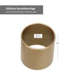 Justinus LifeStyle 4er Set Serviettenringe aus Edelstahl gold – 475-120_Bild_6