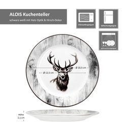 06-162748-MamboCat-Alois-Hirsch-Kuchenteller-Bemassung.jpg 6er Set Kuchenteller ALOIS Porzellan für 6 Personen_Bild_6