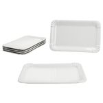 6er Set PUR Pappteller klein rechteckig aus Porzellan weiß - 24302118_Bild_2