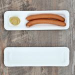 24er Set PUR Pappteller groß länglich aus Porzellan weiß - 24302112_Bild_5