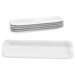 02-24302111-HIT-PUR-Pappteller-aus-Porzellan-Snack-Schale-20x6x1-5cm-6er-Set.jpg 6er Set PUR Pappteller klein länglich aus Porzellan weiß - 24302111_Bild_2