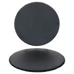 2er Set Schieferplatte rund 30cm Schwarz - 23464626_Bild_2
