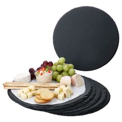 01-23464626-HIT-Schieferplatte-rund-30cm-6er-Set-Deko.jpg 6er Set Schieferplatte rund 30cm Schwarz - 23464626_Bild_1