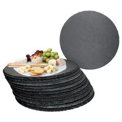 01-23464626-HIT-Schieferplatte-rund-30cm-12er-Set-Deko.jpg 12er Set Schieferplatte rund 30cm Schwarz - 23464626_Bild_1