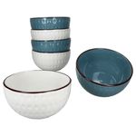 6er Set ROME Weiß & Blau Müslischalen für 6 Personen aus Steingut - 3x 24323286 & 3x 24323262_Bild_2