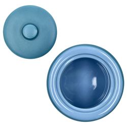 05-414417-Ritzenhoff-und-Breker-Jasper-Ozeanblau-Zuckerdose-Einzeln-Draufsicht-offen.jpg Jasper Ozeanblau Zuckerdose mit Deckel aus Steingut - 414417_Bild_3