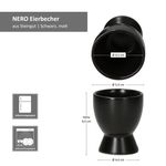 8er Set NERO Eierbecher aus Steingut - 24320072_Bild_7
