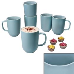 01-414110-Ritzenhoff-und-Breker-Jasper-Graublau-Kaffeebecher-6er-Set-Deko.jpg 6er Set Jasper Graublau Kaffeebecher aus Steingut - 414110_Bild_1