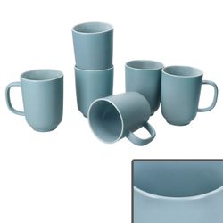 02-414110-Ritzenhoff-und-Breker-Jasper-Graublau-Kaffeebecher-6er-Set.jpg 6er Set Jasper Graublau Kaffeebecher aus Steingut - 414110_Bild_2