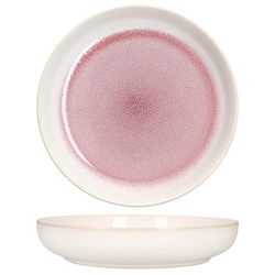 04-162834-MamboCat-Reactive-Glaze-Suppenteller.jpg 6er Set REACTIVE GLAZE PARIS Suppenteller Creme & Pink aus Steingut_Bild_4