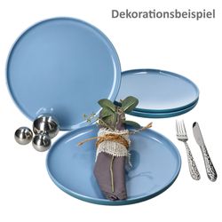 05-414363-Ritzenhoff-und-Breker-Jasper-Ozeanblau-Speiseteller-25-2cm-4er-Dekobeispiel.jpg 4er Set Jasper Ozeanblau Speiseteller aus Steingut - 414363_Bild_5