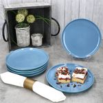 6er Set Jasper Ozeanblau Speiseteller aus Steingut - 414363_Bild_3