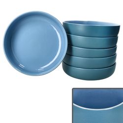 02-414387-Ritzenhoff-und-Breker-Jasper-Ozeanblau-Suppenteller-19cm-6er-Set.jpg 6er Set Jasper Ozeanblau Suppenteller aus Steingut - 414387_Bild_2