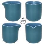 2tlg Set Jasper Ozeanblau Milchkännchen & Zuckerdose aus Steingut - 1x 414424 & 1x 414417_Bild_5
