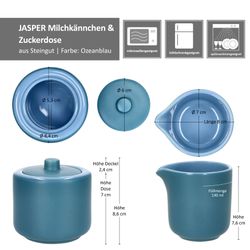 06-414424-414417-Ritzenhoff-und-Breker-Jasper-Ozeanblau-Zuckerdose-Milchkaennchen-Bemassung.jpg 2tlg Set Jasper Ozeanblau Milchkännchen & Zuckerdose aus Steingut - 1x 414424 & 1x 414417_Bild_7