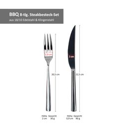 06-109-670-BBQ-Steakbesteck-8tlg-Set-Bemassung.jpg 8tlg. Justinus BBQ Besteckset für 4 Personen – 109-670_Bild_6