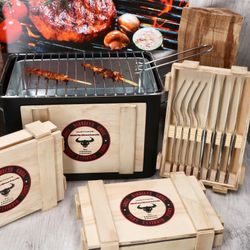 03-109-670-Justus-Brenger-Justinus-BBQ-Steakbesteck-24tlg-Ambientebild-01.jpg 24tlg. Justinus BBQ Besteckset für 12 Personen – 109-670_Bild_3