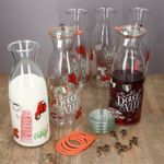 6er Set Palermo Karaffe 1 Liter + Weck-Glasdeckel + Einkochring + Klammern - 806076_Bild_3