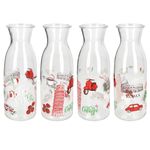 6er Set Palermo Karaffe 1 Liter + Weck-Glasdeckel + Einkochring + Klammern - 806076_Bild_4