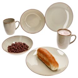 01-582760-Maeser-OSSIA-Sand-Fruehstuecksset-6tlg-Deko.jpg 6tlg Frühstücksset OSSIA Tearose SAND für 2 Personen aus Steingut - 582760_Bild_1