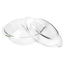 02-90539-Arte-Regal-Brat-und-Backform-2L-Einzeln-schraeg-offen.jpg Brat- & Backform mit Deckel rund groß 2 Liter aus Glas - 90539_Bild_2