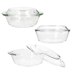 04-90539-Arte-Regal-Brat-und-Backform-2L-Bemassung.jpg Brat- & Backform mit Deckel rund groß 2 Liter aus Glas - 90539_Bild_4