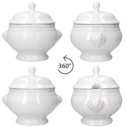 04-162426-Faiamor-Leo-Loewenkopfterrine-2L-360-Grad-Ansicht.jpg 45L weiß aus Steingut_Bild_3