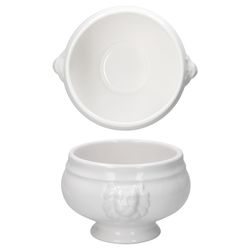 05-113092-Faiamor-Leo-Loewenkopfterrine-0-45L-Einzeln-02.jpg 45L weiß aus Steingut_Bild_5