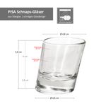 6er Set PISA schräge Schnapsgläser aus Glas - 11006520S_Bild_7