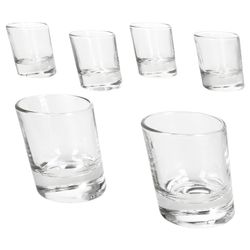 02-11006520S-Borgonovo-Pisa-Schnapsglaeser-50cl-6er-Set.jpg 6er Set PISA schräge Schnapsgläser aus Glas - 11006520S_Bild_2