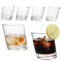 01-11006820S-Borgonovo-Pisa-Whisky-Tumbler-350ml-6er-Set-Deko.jpg 6er Set PISA schräge Whisky-Tumbler aus Glas - 11006820S_Bild_1