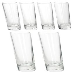 02-11007020S-Borgonovo-Pisa-Longdrink-Glaeser-360ml-6er-Set.jpg 6er Set PISA schräge Longdrink-Gläser aus Glas - 11007020S_Bild_2