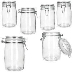 02-17103520S-Norma-Vorratsglas-1L-6er-Set.jpg 6er Set Einmachglas Bügelverschluss NORMA 1L - 17103520S_Bild_4