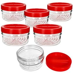 02-17305322S-Ortes-Vorratsdose-1-5L-roter-Deckel-6er-Set.jpg 5L mit rotem Kunststoffdeckel - 17305322S_Bild_2