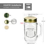 6er Set COUNTRY Trinkgläser mit Henkel & Schraubdeckel - 12004322S_Bild_6