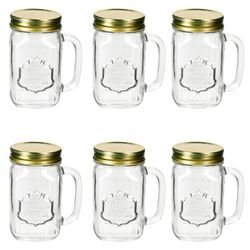 02-12004322S-Borgonovo-Country-Henkel-Becher-aus-Glas-6er-Set.jpg 6er Set COUNTRY Trinkgläser mit Henkel & Schraubdeckel - 12004322S_Bild_2