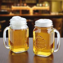 05-12004322S-Borgonovo-Country-Henkel-Becher-aus-Glas-Ambientebild-Bier.jpg 6er Set COUNTRY Trinkgläser mit Henkel & Schraubdeckel - 12004322S_Bild_5