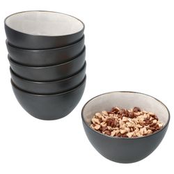 01-24321906-HIT-Reavtive-Glaze-Grey-Kos-Dark-Cement-Schale-13-7x7cm-6er-Set-Deko.jpg 6er Set Dessertschale Reactive Glaze Dark Cement für 6 Personen aus Steingut – 24321906_Bild_1