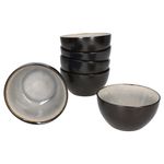 6er Set Puddingschale Reactive Glaze Dark Cement für 6 Personen aus Steingut – 24321908_Bild_2