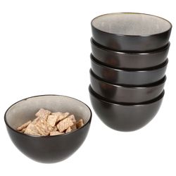 01-24321908-HIT-Reavtive-Glaze-Grey-Kos-Dark-Cement-Schale-12x6cm-6er-Set-Deko.jpg 6er Set Puddingschale Reactive Glaze Dark Cement für 6 Personen aus Steingut – 24321908_Bild_1