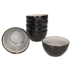 02-24321908-HIT-Reavtive-Glaze-Grey-Kos-Dark-Cement-Schale-12x6cm-6er-Set.jpg 6er Set Puddingschale Reactive Glaze Dark Cement für 6 Personen aus Steingut – 24321908_Bild_2