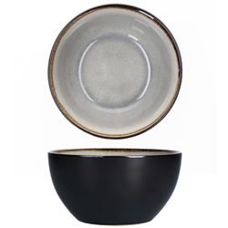 04-24321908-HIT-Reavtive-Glaze-Grey-Kos-Dark-Cement-Schale-12x6cm.jpg 6er Set Puddingschale Reactive Glaze Dark Cement für 6 Personen aus Steingut – 24321908_Bild_4