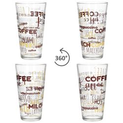 04-162832-MamboCat-Candy-Latte-Macchiato-Glaeser-360-Grad-Ansicht.jpg 12er Set CANDY Latte Macchiato Gläser mit Schrift-Dekor 380ml_Bild_4