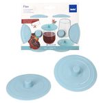 2er Set FLEX Frischhaltedeckel Ø10cm hellblau aus Silikon – 10053_Bild_4