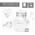 2er Set Einmachglas eckig Bügelverschluss PRIMA 2L - 17212520S_Bild_7